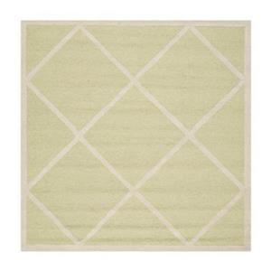 Safavieh Cambridge 6-ft Square Light Green and Ivory Area Rug