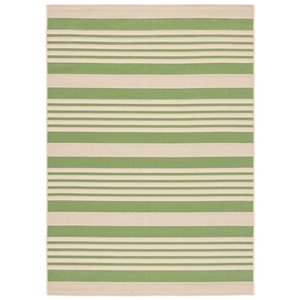 Safavieh Courtyard  11 ft x 8 ft  Green and Beige Area Rug