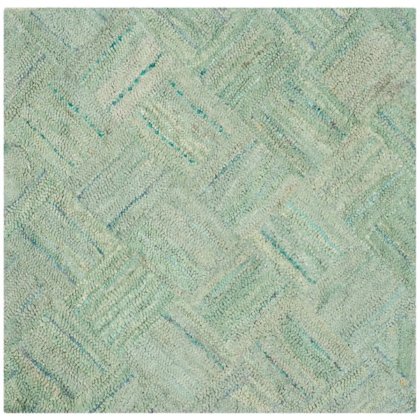 Safavieh Nantucket 6-ft x 6-ft Green/Multi Square Indoor Handcrafted Area rug