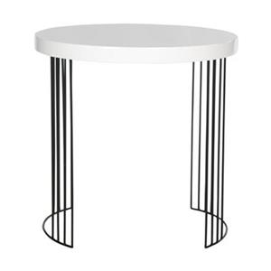 Safavieh Kelly 21.7-in White Lacquer Side Table