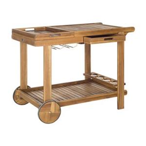 Safavieh Orland Brown Acacia Tea Trolley