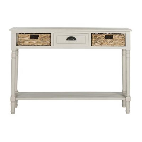 Safavieh American Home Christa 3-Drawer Winter Melody Vintage Grey Console Table