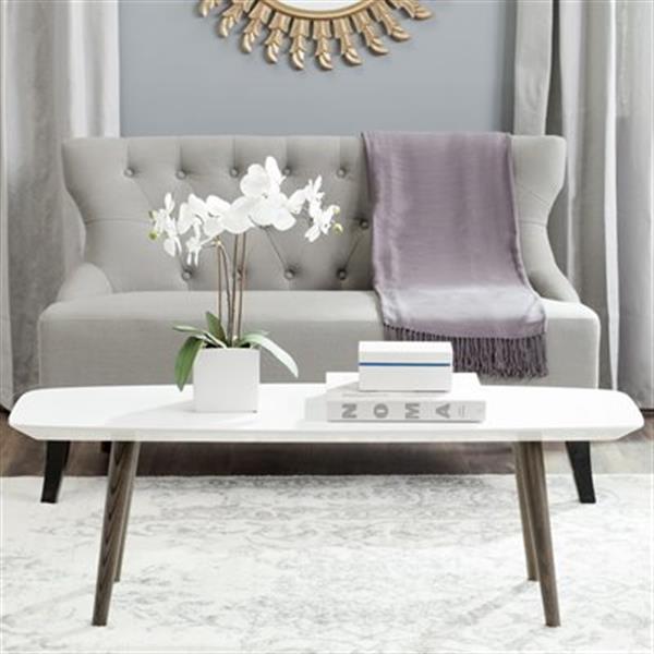 Safavieh Fox White/Dark Brown Josiah Coffee Table