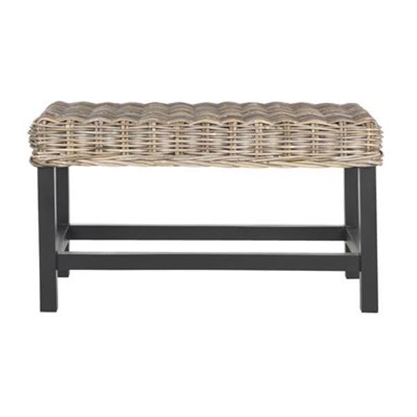 Safavieh Southeast Asia 17.60-in x 31.50-in Grey Omari Bench