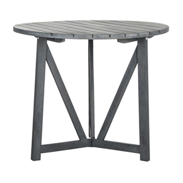 Cloverdale Round Table – Gray – Safavieh For Sale