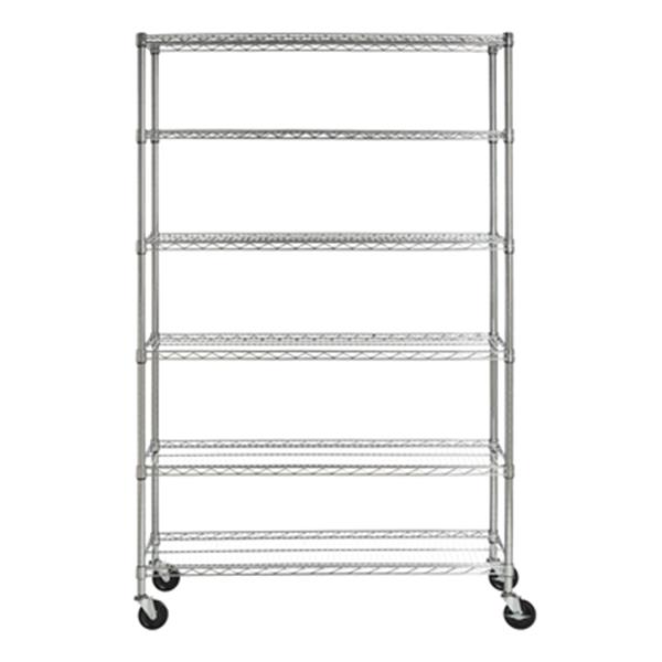 Safavieh Home Accents 75-in Chrome Alpha 6 Tier Wire Rack