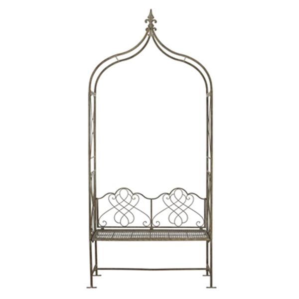 Safavieh 94-in x 42.50-in Rustic Blue Bench Seat Eloise Arbor Arch