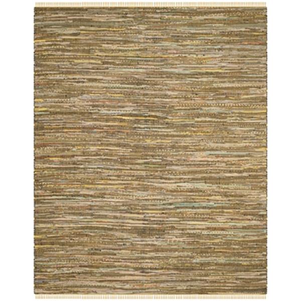 Safavieh Rag Rug 8-ft x 10-ft Cotton Yellow Multicolour Indoor Area Rug