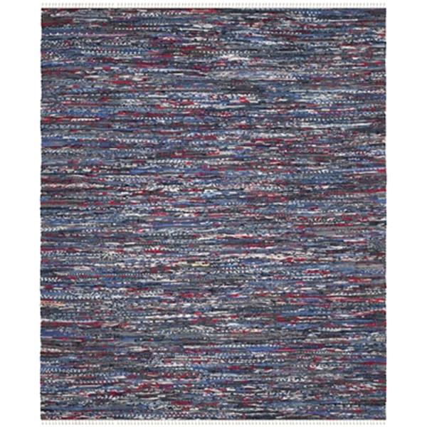 Safavieh Rag Rug 8-ft x 10-ft Cotton Blue Multicolour Indoor Area Rug