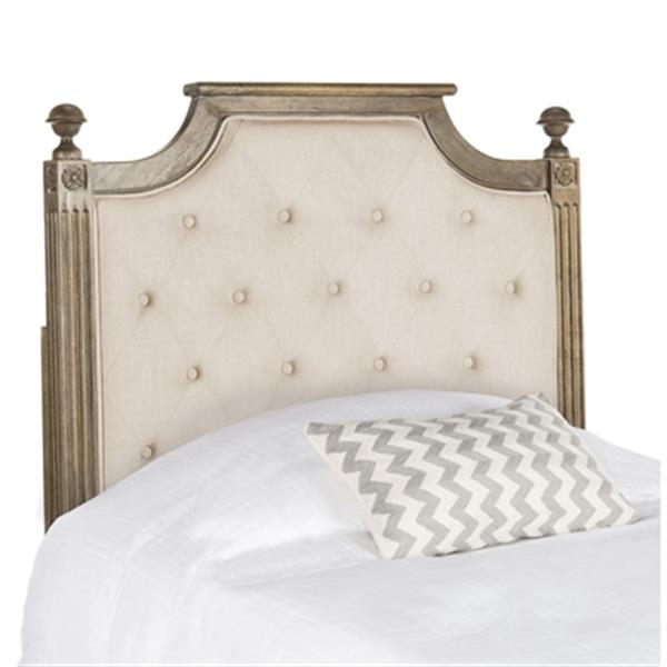 Safavieh Rustic Oak Wood Tufted Twin Headboard FOX6241AT RONA