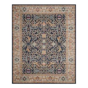 Safavieh Madison 8-ft x 10-ft Navy and Creme Indoor Rectangular Border Woven Area Rug