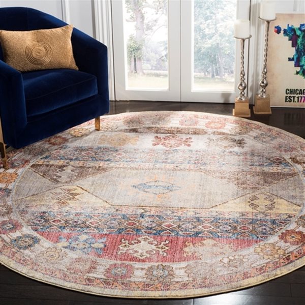 Safavieh Bristol 84-in x 84-in Multicolor Area Rug