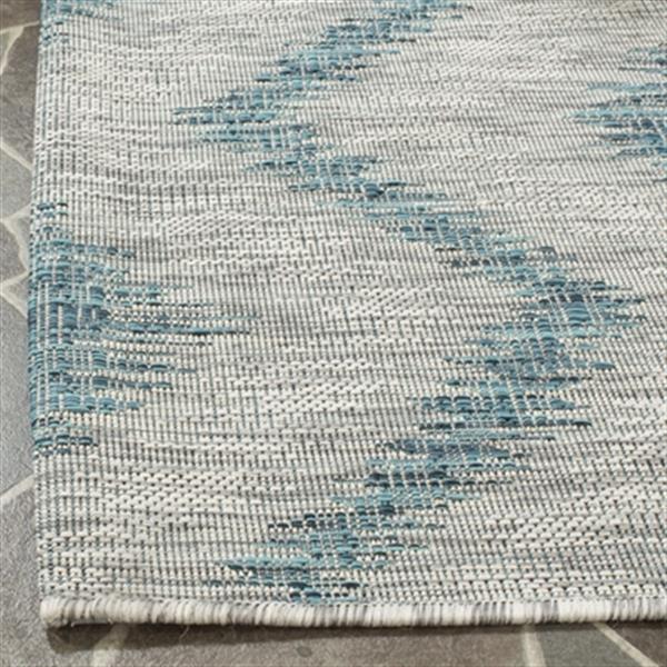 Safavieh Courtyard 11-ft X 8-ft Blue Indoor Outdoor Rug