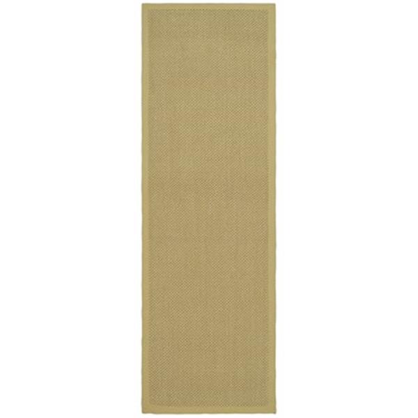 Safavieh Natural Fiber 2-ft-6-in X 16-ft Runner Rug (Maize/Wheat)