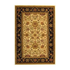 Safavieh Lyndhurst 5-ft x 8-ft Ivory and Black Square Floral Woven Area Rug