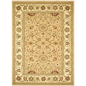Safavieh Lyndhurst 5-ft x 8-ft Cream and Ivory Rectangular Floral Woven Area Rug