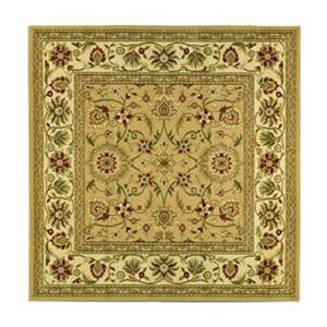 Safavieh Lyndhurst 6-ft x 6-ft Cream and Ivory Square Floral Woven Area Rug
