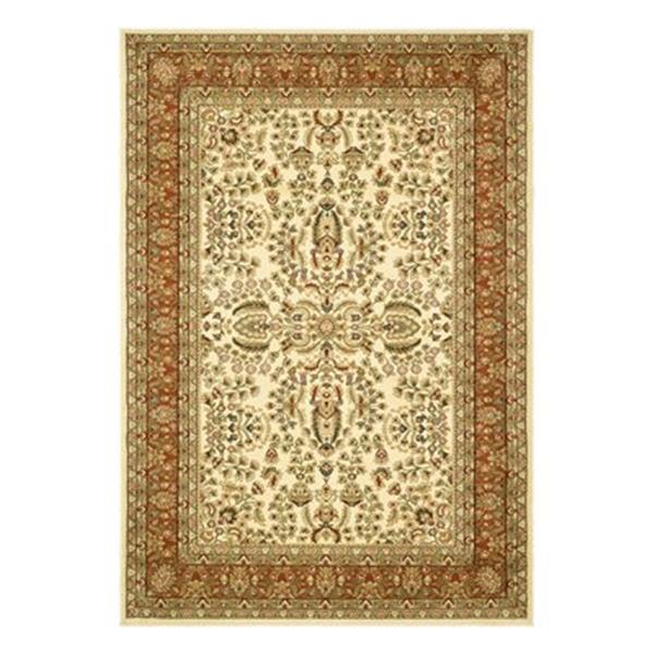 Safavieh Lyndhurst 5ft x 8ft Cream Rectangular Floral Woven Area Rug