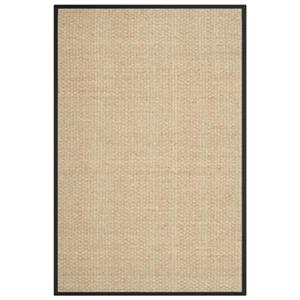 Safavieh Natural Fiber 8-ft x 5-ft Beige and Black Area Rug