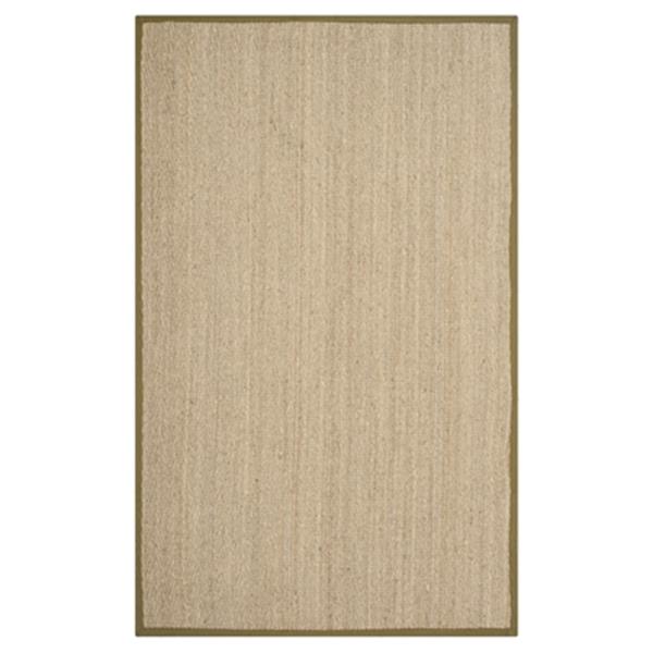 Safavieh Natural Fiber 8-ft x 5-ft Natural and Olive Area Rug