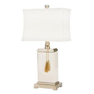 Safavieh 29.50 White Amiliana Tassel Lamp