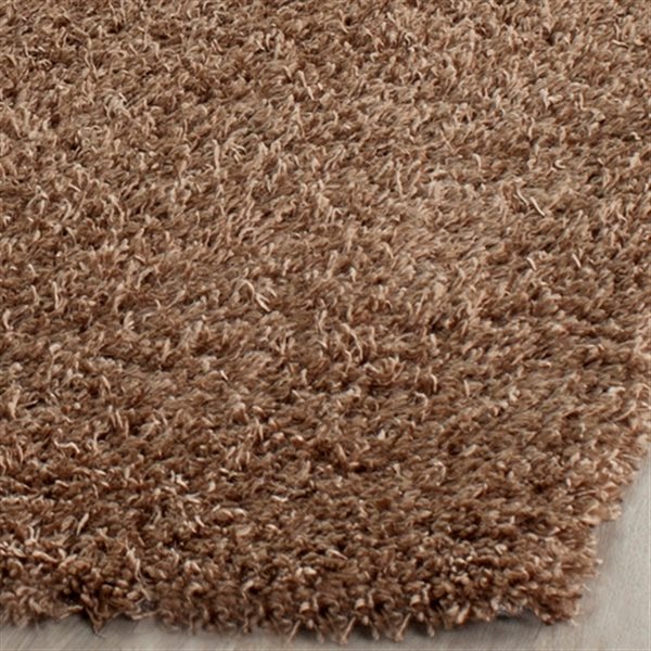 Safavieh Shag 60-in X 60-in Light Brown Area Rug