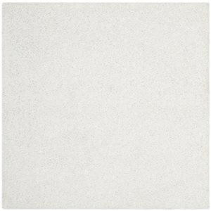 Safavieh Shag 60-in X 60-in White Area Rug