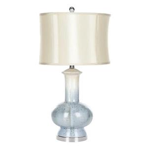 Safavieh 27.50-in Ocean Blue Leona Ceramic Table Lamp