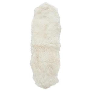 Safavieh Sheepskin 6-ft x 2-ft White Area Rug