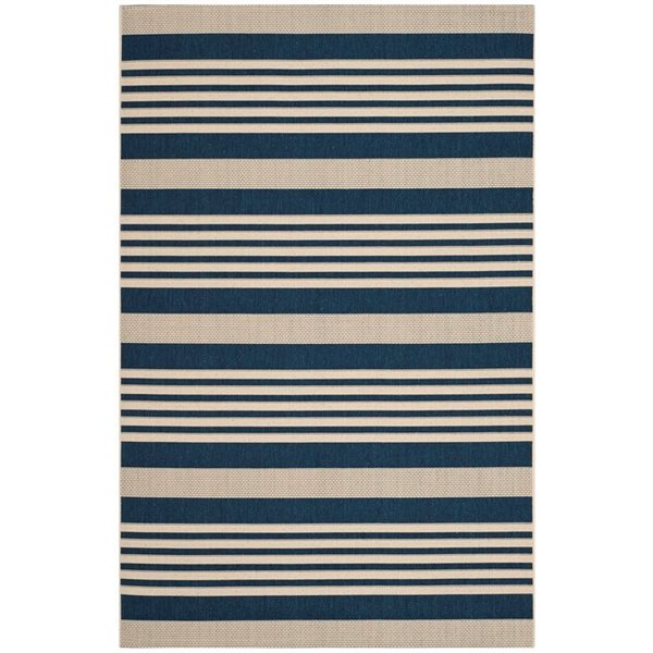 Safavieh CY6062-268 Courtyard Navy and Beige Area Rug,CY6062