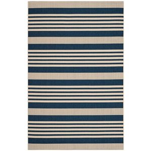 Safavieh CY6062-268 Courtyard Navy and Beige Area Rug,CY6062