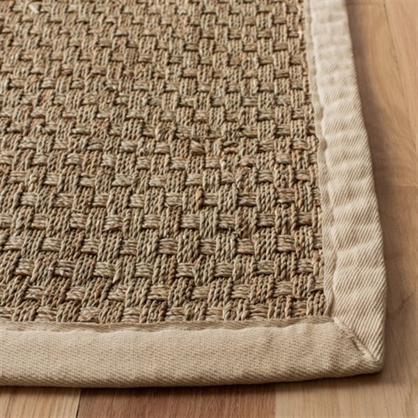 Safavieh Natural Fiber 5-Ft x 8-ft Natural and Ivory Area Rug