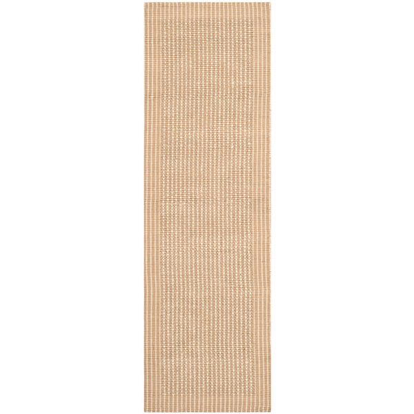 Safavieh Natural Fiber 3-Ft x 14-ft Ivory and Beige Area Rug