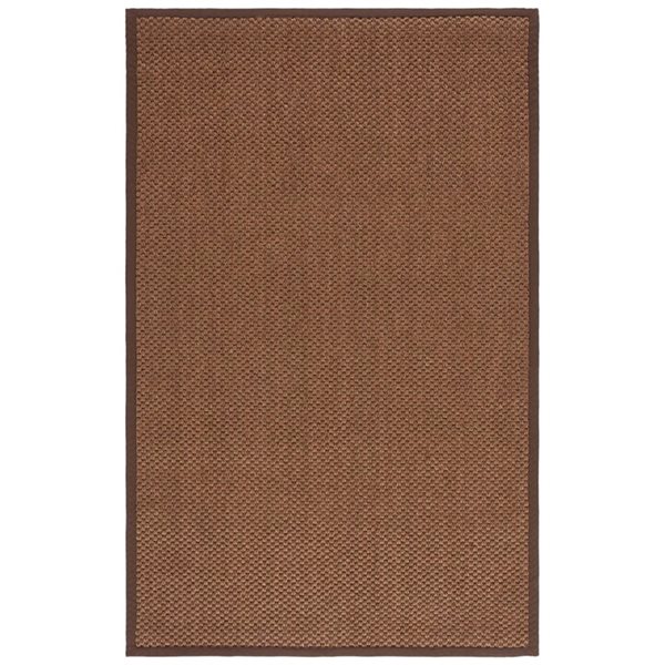 Safavieh Natural Fiber 4-Ft x 6-ft Chocolate Area Rug