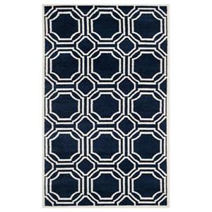 Safavieh Amherst Navy and Ivory Area Rug,AMT411P-5