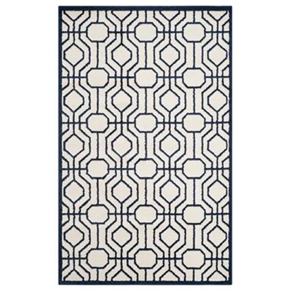 Safavieh Amherst 8-ft X 5-ft Blue Cream Area Rug