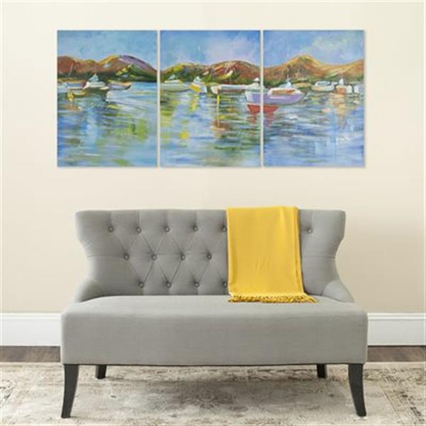 Safavieh 27-in x 60-in Sailors Cove Triptych Wall Art