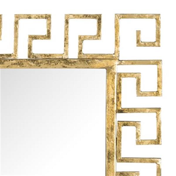 Safavieh Calliope 23-in x 23-in Antique Gold Greek Key  Mirror