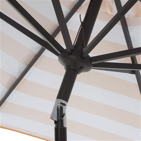 Safavieh Ortega 9-ft Navey Market Auto Tilt Patio Umbrella