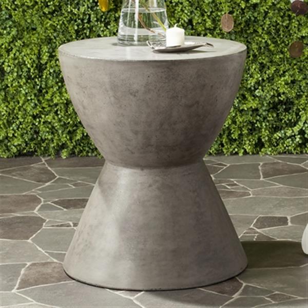 safavieh athena concrete accent table