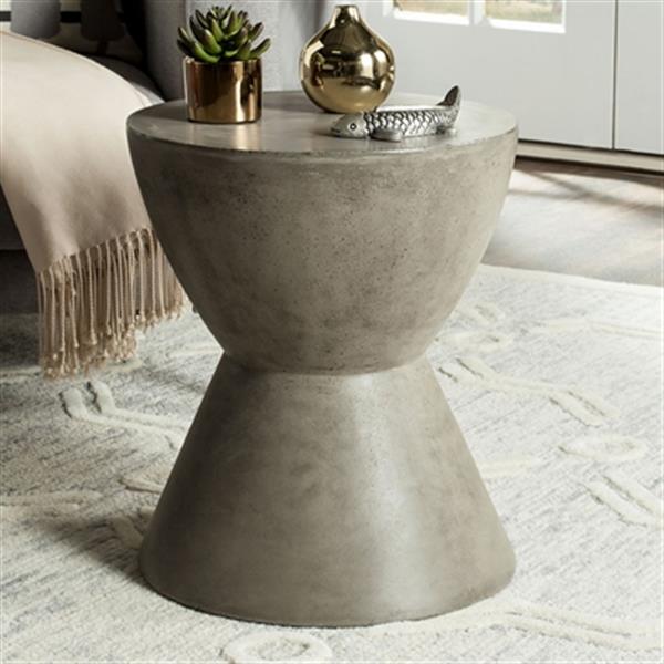 safavieh concrete accent table