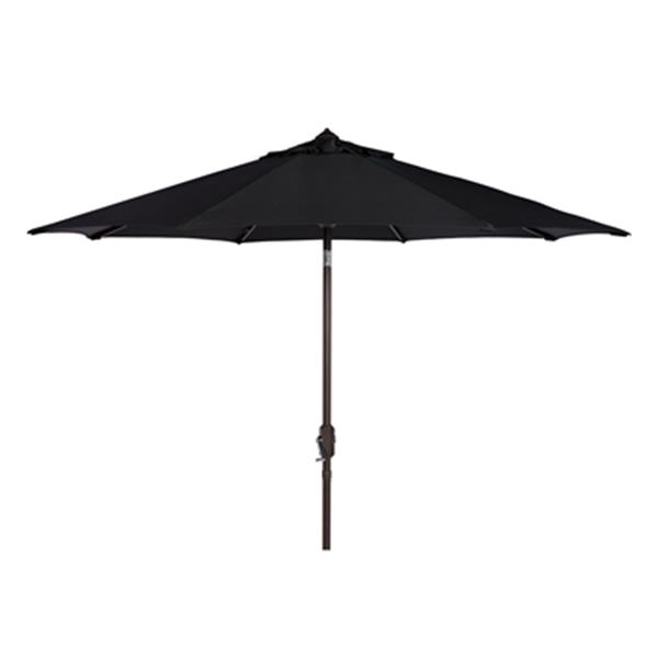 black patio umbrella