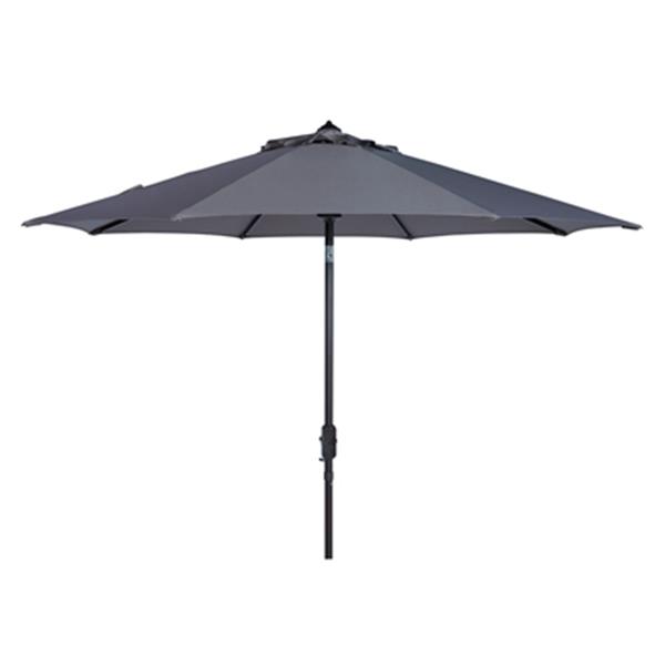 Safavieh Ortega 9 Ft Grey Market Umbrella With Auto Tilt Pat8001e Rona