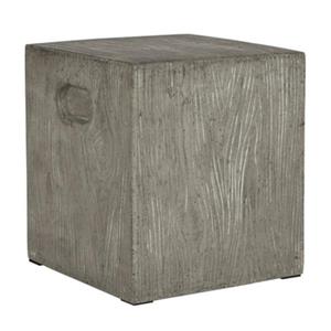 Safavieh Cube 16.50-in Dark Grey Concrete Outdoor Accent Table