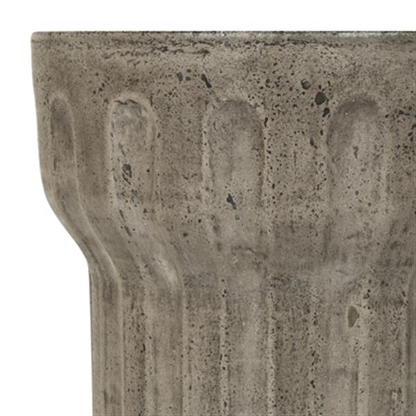 Safavieh Vesta 17.7-in Dark Grey Concrete Outdoor Accent Table