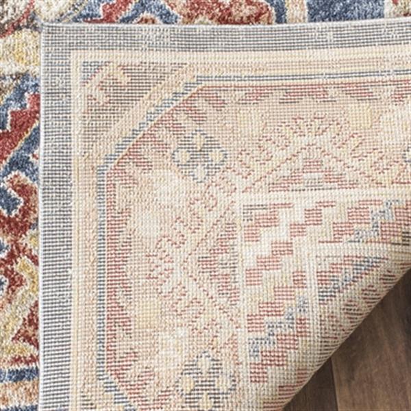 Safavieh Bijar 5-ft x 8-ft Border Royal and Rust Area Rug