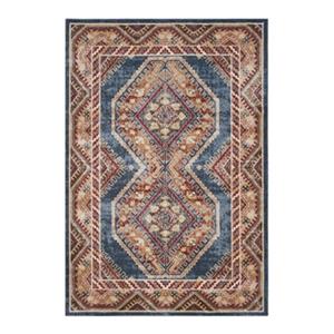 Safavieh Bijar 5-ft x 8-ft Border Royal and Rust Area Rug