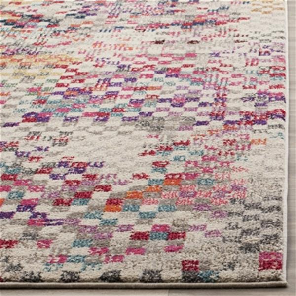 Safavieh Monaco 5-ft x 8-ft Geometric Grey Multicolor Area Rug