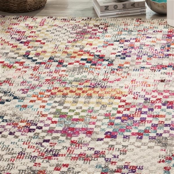 Safavieh Monaco 5-ft x 8-ft Geometric Grey Multicolor Area Rug