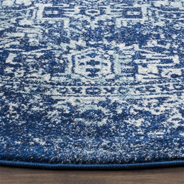 Safavieh Evoke 6.58-ft Navy and Ivory Indoor Area Rug